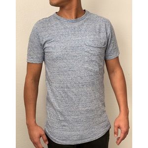 H&M curved hem pocket t-shirt, sz XS
